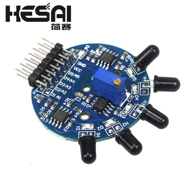Generic 5 Way Flame Sensor Module 5 Road Digital Analog Signal Dual ...