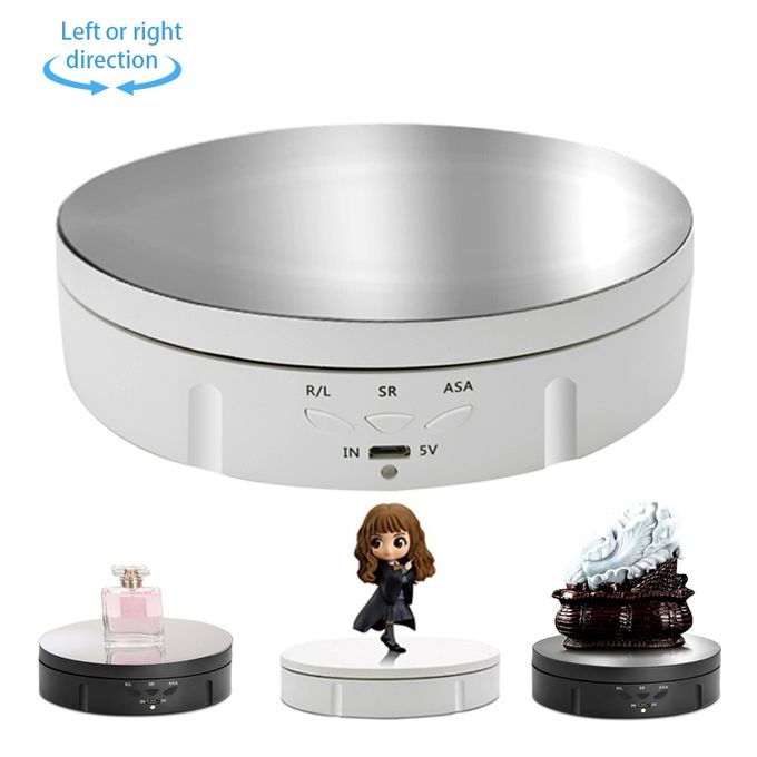 Rotating Display Stand 360 Degree Motorized Rotating Display Spinner  Turntable for Photography Products and Shows, Video Shooting Props 