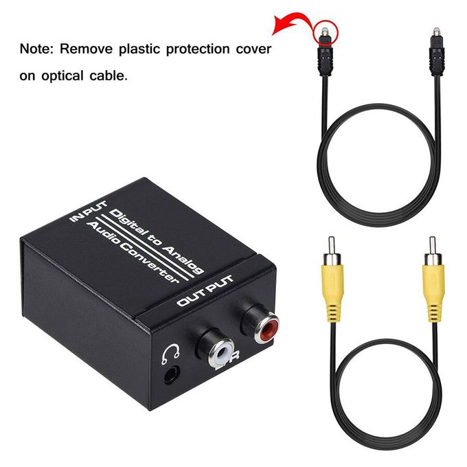 Qqmora Câble numérique coaxial vers analogique AUX 3 Câble stéréo