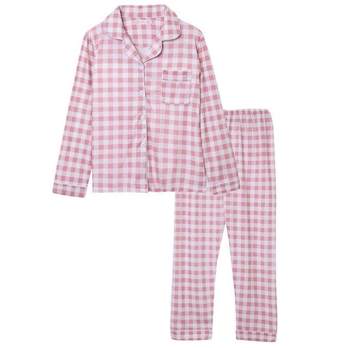 Plaid Cotton Couple Pajama Set For Autumn/Winter Long Sleeve Men Sleepwear  Set Suit With Button Closure For Lovers 210320 From Lu006, $25.68