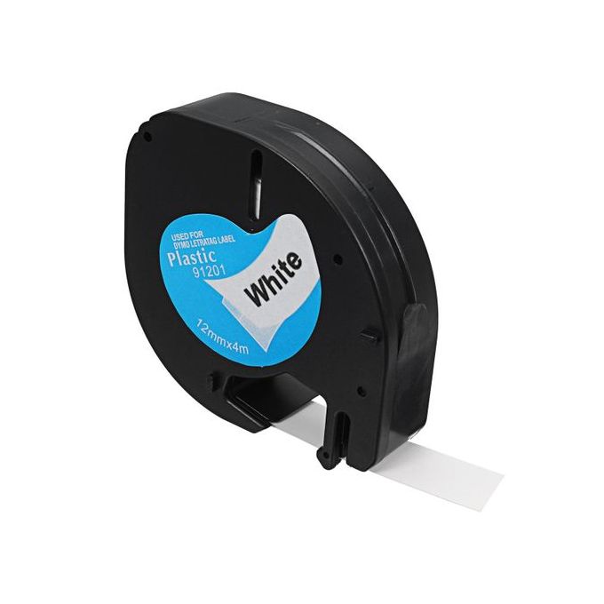 12mm X 4m Plastic Label Tape Compatible For DYMO LetraTAG