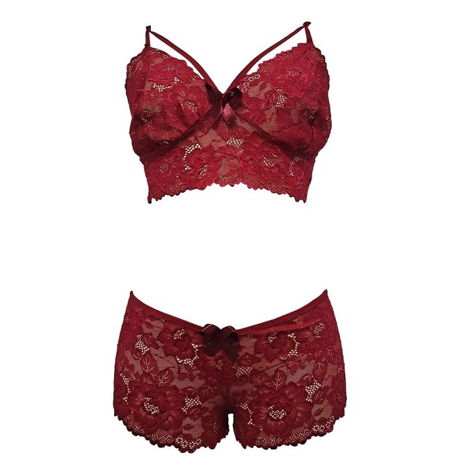  NSADE Women Bra Large Size Lace Bra Sexy Gathering Ladies  Underwear Breathable Comfortable Underwire Butterfly Lace Bralette (Bands  Size : 36-80, Color : Dark red) : Clothing, Shoes & Jewelry