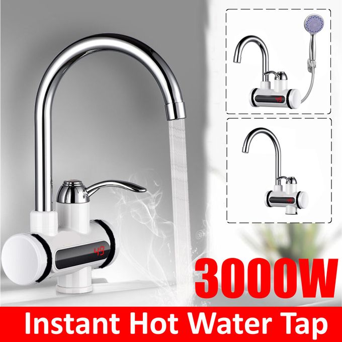 Generic 3000W 360° Electric Faucet Tap Instant Hot Water Heater Home  Bathroom Kitchen Side Water Inlet | Jumia Nigeria
