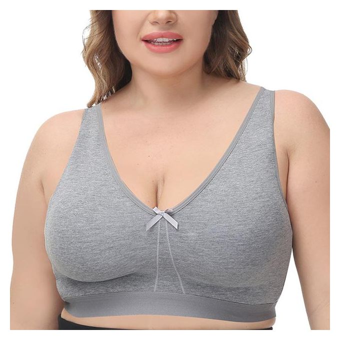 2Pcs Plus Size Bras fro Women Underwear Cotton Full Large Cup Seamless  Wireless Ultra-thin Women Bras Minimizer Brassiere A B C D E F 