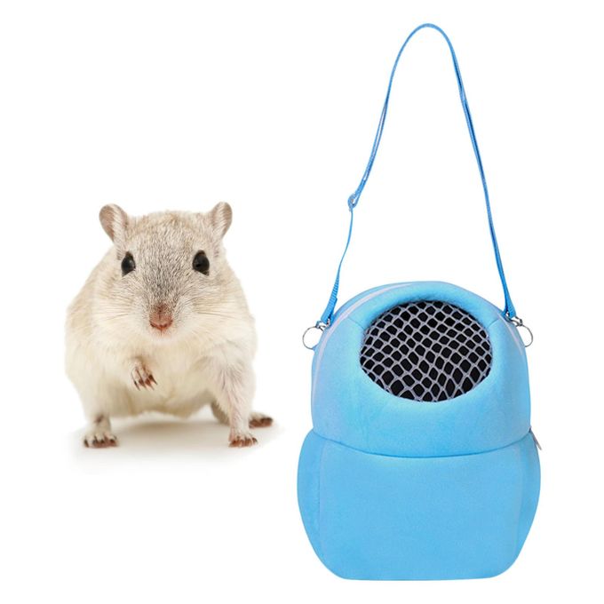 Generic Rabbit Hamster Bird Rat Guinea Pet Carrier Travel Bag Blue