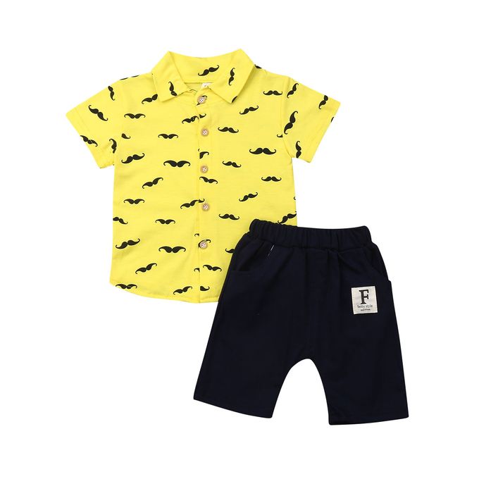 Generic Toddler Baby Gentleman Clothes Set Pants+Shirt Tops Outfit ...