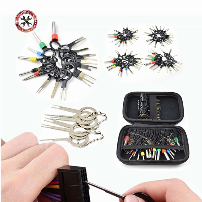 Generic 8-100pcs Car Terminal Removal Tool Kit With Storage Bag Electrical  Wire Connector Pin Extractor Puller Repair Key Set-76pcs Bag Package