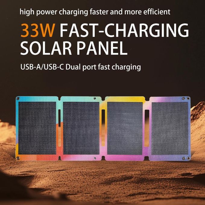 Shiehur 33W Foldable Solar Charger Portable Solar Panel