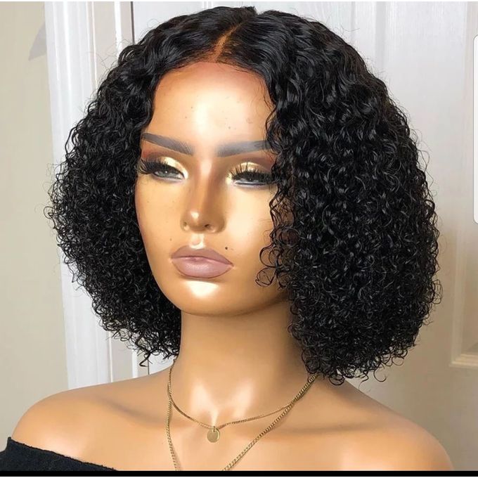 Generic Short Bohemian Wavy Curly Hair With Closure 10 Jumia