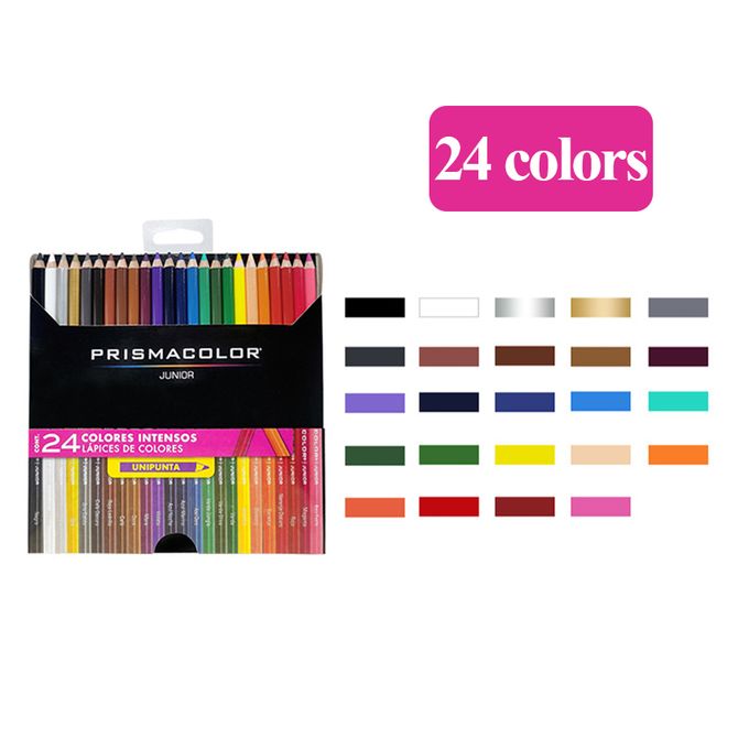 Prismacolor Pastel Colored Pencils Set, Pack of 24, Junior 4.0mm…