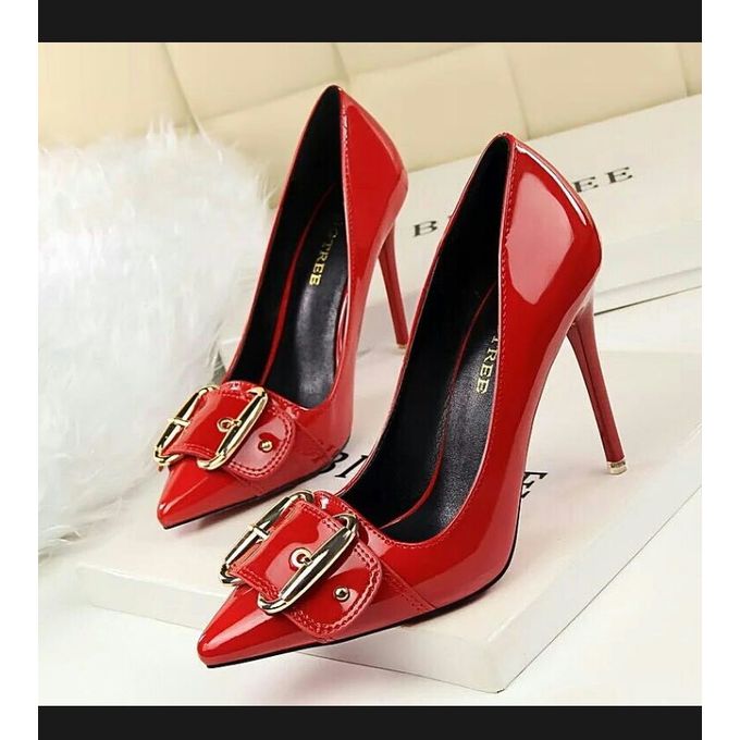 Big Tree Classic Sexy Pointed Toe High Heels Women Pump Shoe - Red ...