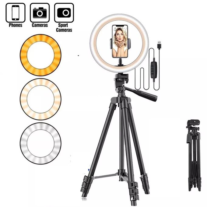 Ring Light With Tripod Stand and Phone Holder. in Ikeja