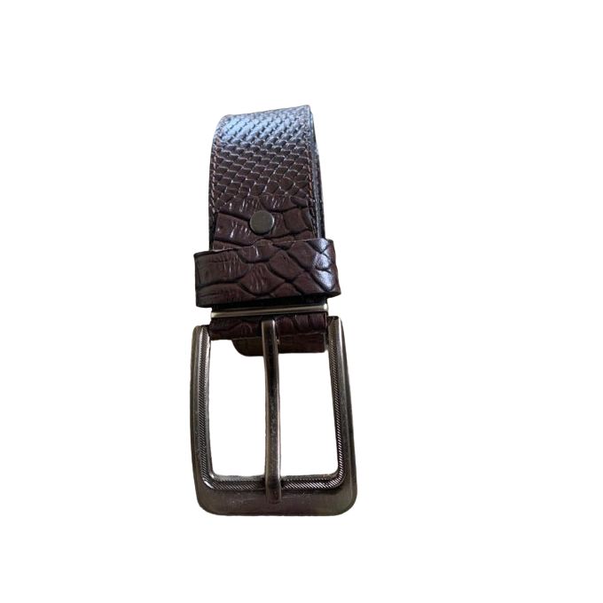 product_image_name-Fashion-Leather Designer Belt Coffee Brown 100% Pure Italian Belt-1