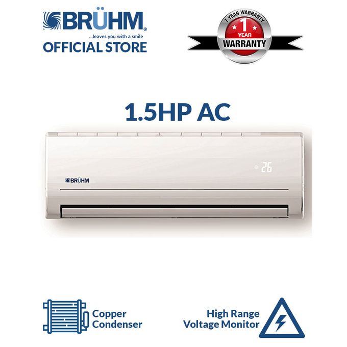 Bruhm 1 5hp Split Air Conditioner Installation Kit Free Wall
