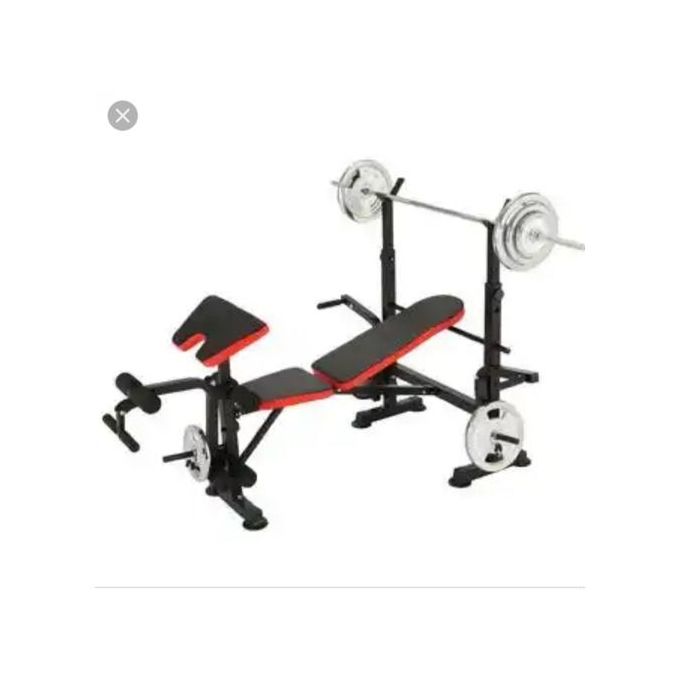 Ultimate Bodyfit Weight Bench With 50kg Barbell in Port-Harcourt - Sports  Equipment, Chibyke Sports Limited