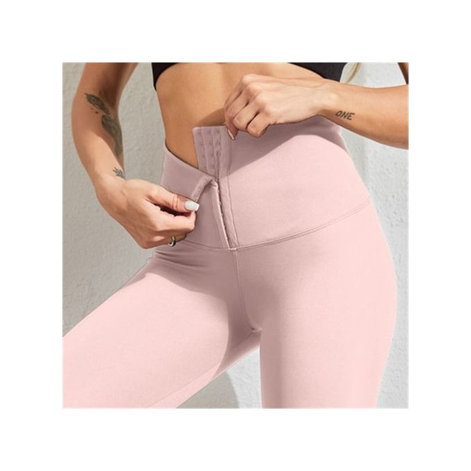 Fitness Women Corset Push Hip Postpartum High Waist Yoga Pants Workout  Seamless Leggings Sportswear Gym Running Training Tights