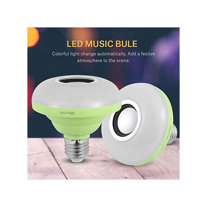 Generic E27 8W Wireless Bluetooth Colorful Music Playing Bulb RGB LED Light Audio Speaker Green HT S Jumia Nigeria
