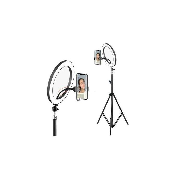 product_image_name-Generic-12" Inches Automatic Led Ringlight With Stand &Camera Holder-3