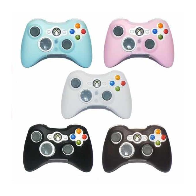 Silicone Skin Protector Case Cover For XBOX 360 XBOX360 Wireless Controller Pink