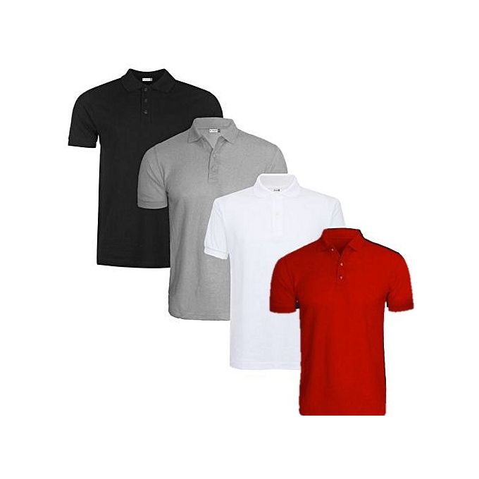 black and red polo t shirt