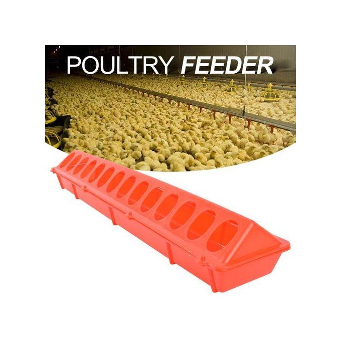 product_image_name-Generic-Flip Top Poultry Feeder Bird Feed Trough Water Drinker Waterer Box For-1