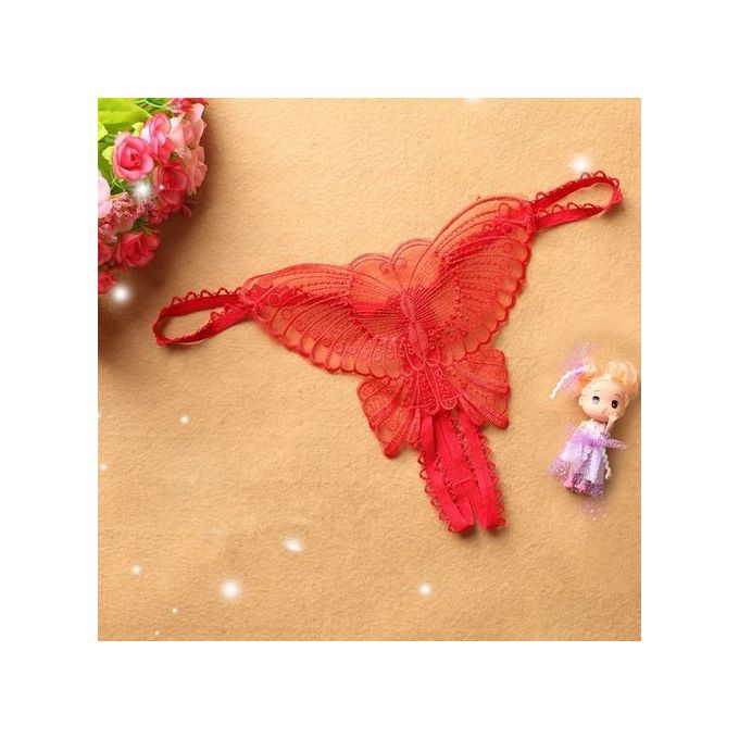 Fashion Butterfly Ladies G-string Panties - 4Piece