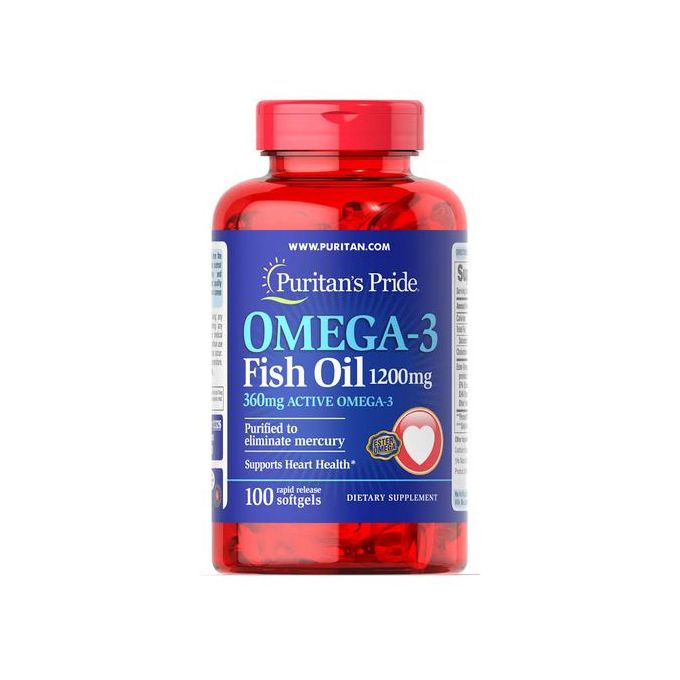 Puritan&#39;S Pride Omega 3 Fish Oil 1000mg By 100 Capsules | Jumia Nigeria