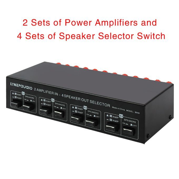 Generic 2 Speaker Selector Switch Box Multi Distribute For Audio