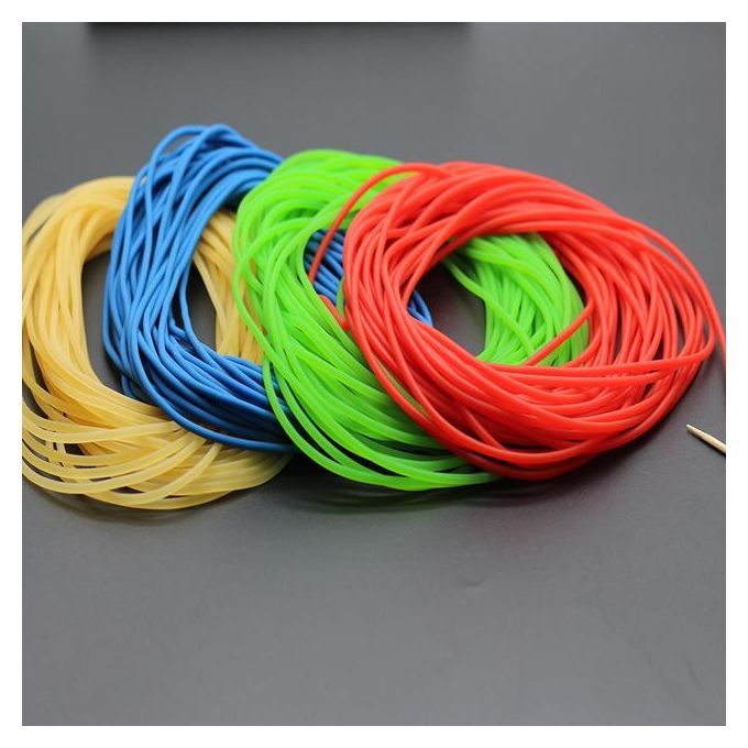 5m- 50m Solid Elastic Rubber Fishing Line Diameter 2mm Rubber Rope Tied  Reinforcement Group Solid Fishing