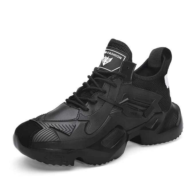 black chunky sneakers men