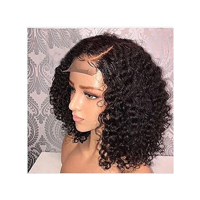 Fashion Slay Queen Bob Kinky Hair Wig Free Human Hair Oil Jumia