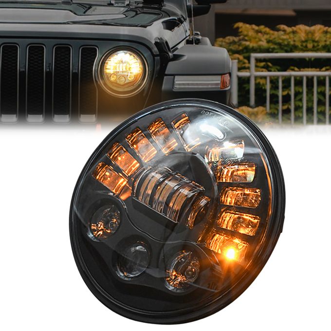 Generic 7'' Inch 85W LED Headlights Replacement For Jeep Wrangler | Jumia  Nigeria