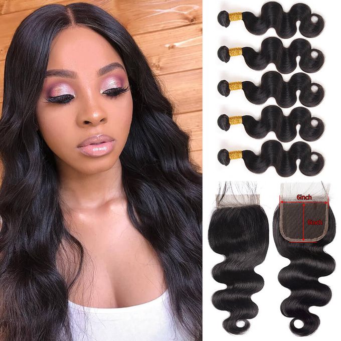 Jumia human hair with closure Outlet
