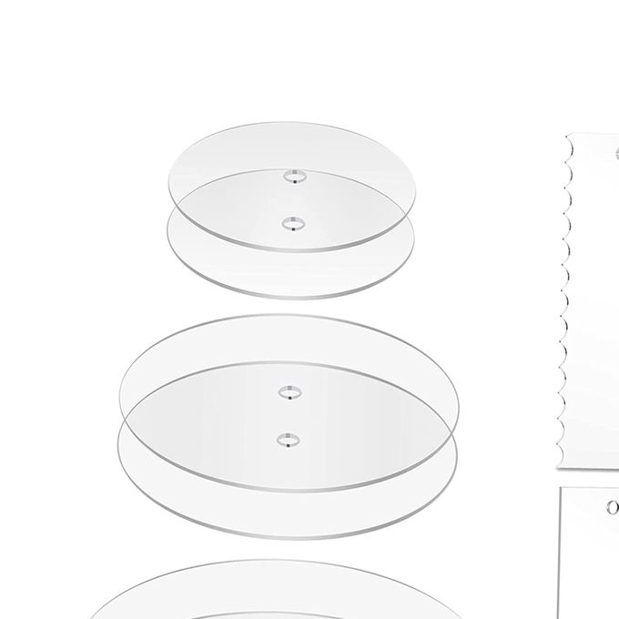 10″ Acrylic Cake Disk Set Round – Bakers Boutique