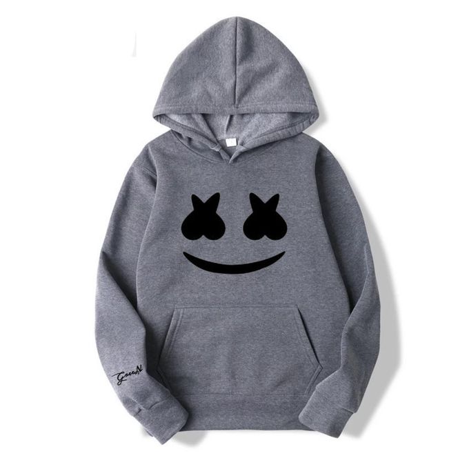 product_image_name-Fashion-Grey Hooded With Marshmallow Prints-1