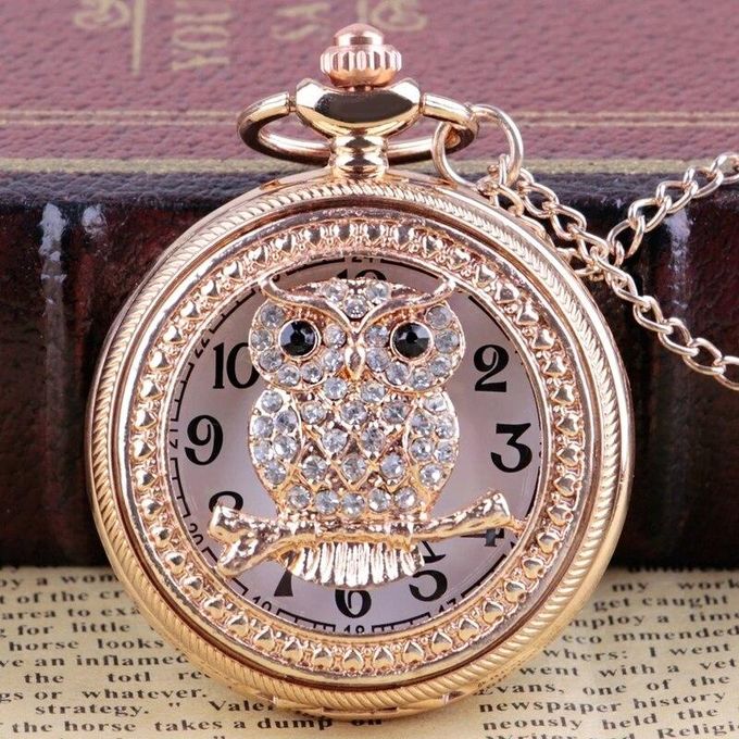 Fashion Pocket Watch Top Luxury Owl Skeleton Design Dial Chain Pendant Ladies Quartz Pocket Fob Watches Gift relojes de bolsillo Jumia Nigeria