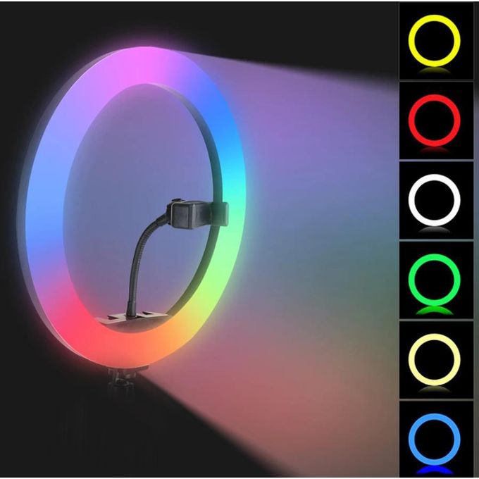 Generic 8inch 10 Color RGB Ring Light Video Photography Makeup Light |  Jumia Nigeria