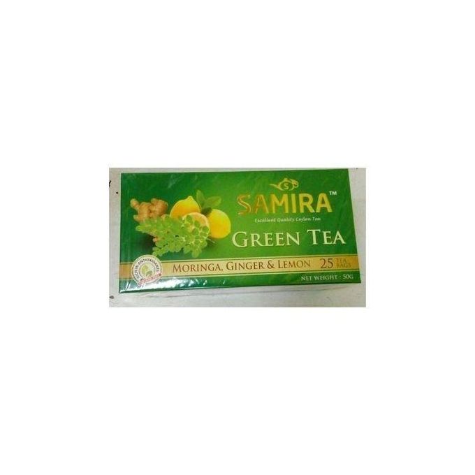 Samira Green Tea + Moringa, Ginger & Lemon - 25 Tea Bags