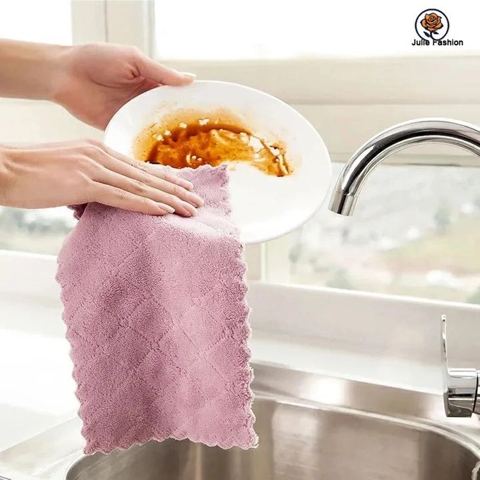 5pcs Microfiber Dishwash Cloth Cleaning Cloth - Image 2