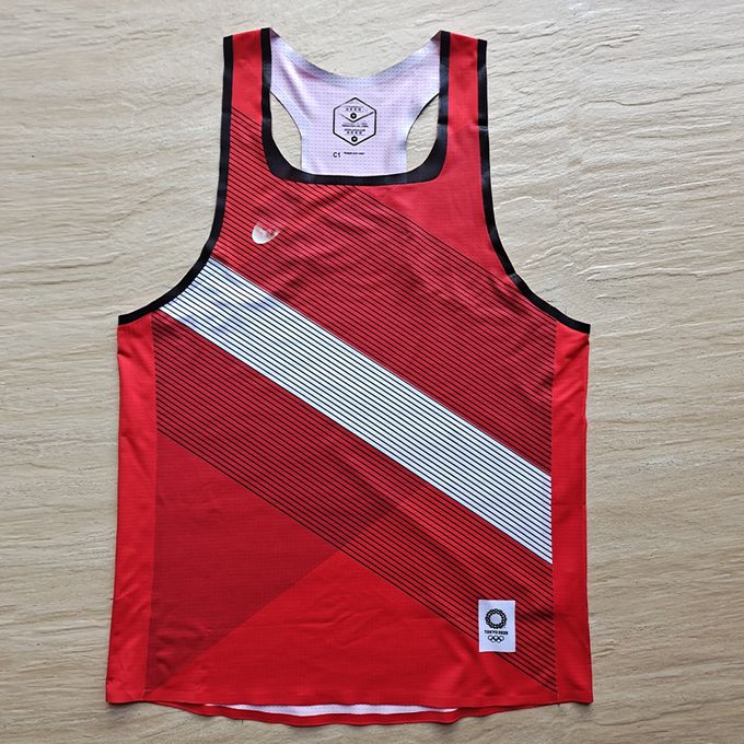 product_image_name-Fashion-JAPAN National Team Man Fast Running Net Breathable Vest Speed Professional Athlete Track Field Singlet Customizable Logo-no Letter-1