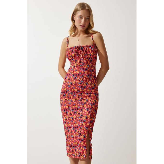 Knitted Casual Dress - Pink