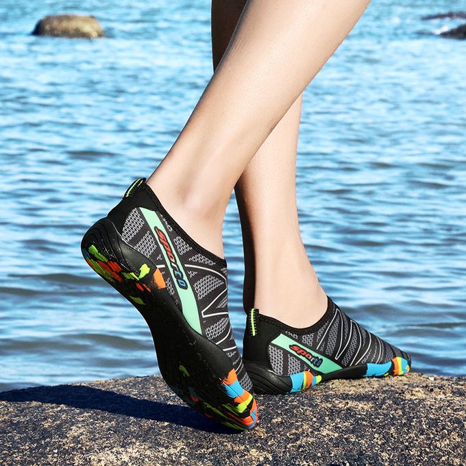 Fashion Unisex Water Shoes Outdoor Beach Shoes-Black | Jumia Nigeria