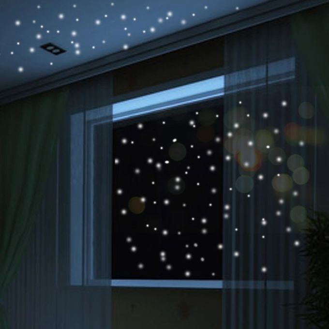 Skywolfeye Glow In The Dark Star Wall Stickers 407pcs Round Dot