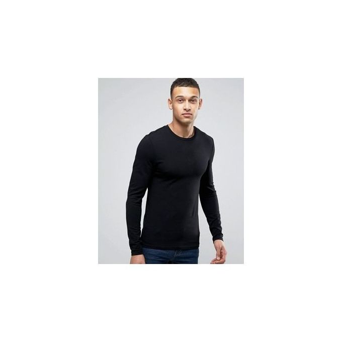 black round neck polo