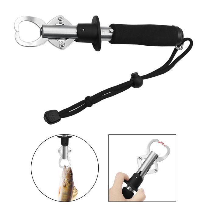 Generic Portable Fish Lip Gripper Stainless Steel Tool Gear With Strap