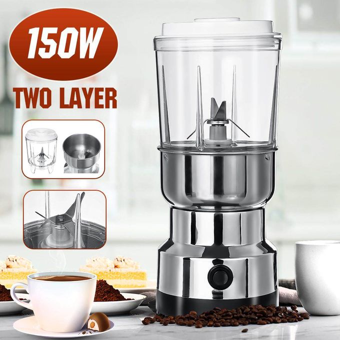 220V 150W 300ML Electric Coffee Bean Grinder DIY Stainless Steel