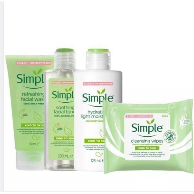 Simple Hydrating Light Moisturizer, Facial Wash, Soothing
