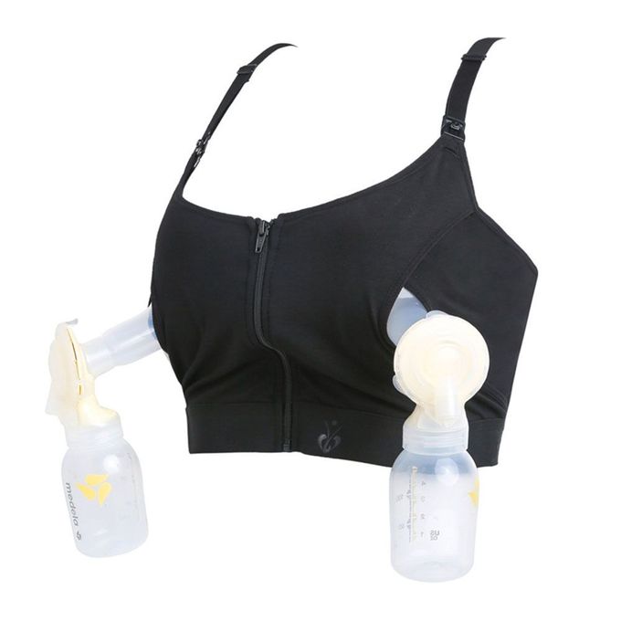 Hands-free breast pump bra！breastfeeding bra，steel-free maternity bra,  nursing bra