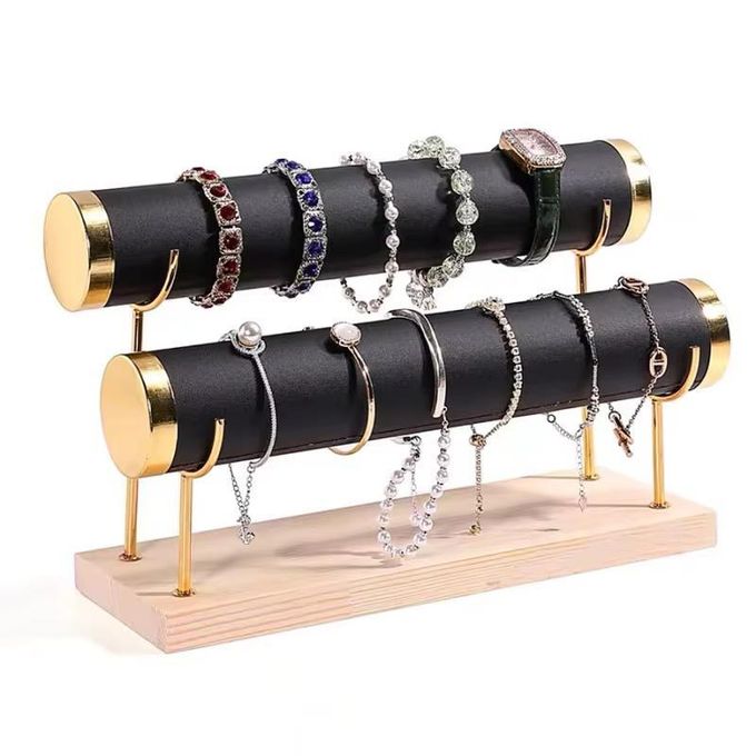 FINGERINSPIRE Roze Armband Display Stand Fluwelen Armband