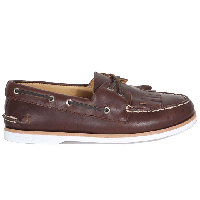 靴 Brooks Brothers Leather Boat Shoes Brooks Brothers Men's Leather Boat Shoes